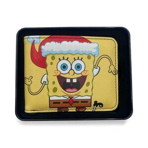 SpongeBob SquarePants Wavy Arms Santa Holiday Pose Bifold Wallet